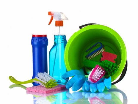 Local cleaning team working in a Finchley flat