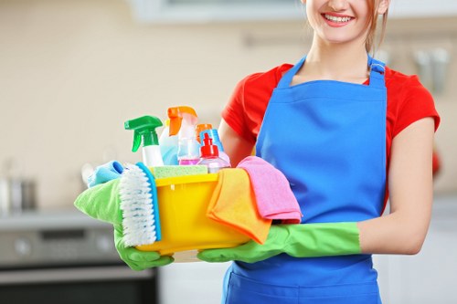 Office cleaning service for a Finchley workplace reception area