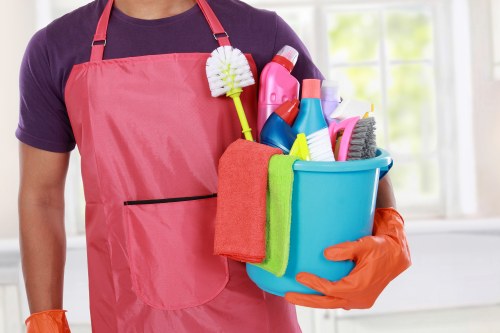 Illustration of cookie settings for a cleaning service website