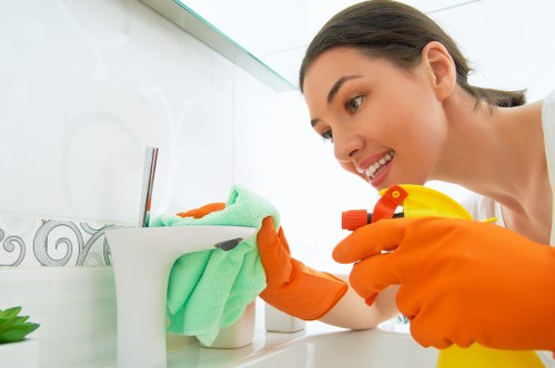Commercial hard floor cleaning for an office or retail space in Finchley