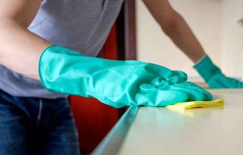 Detailed kitchen cleaning during a Finchley one off service