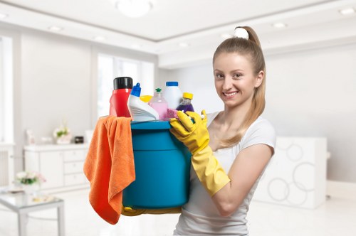 Weekly cleaning arrangement for a Finchley household